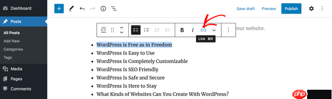 如何在 WordPress 帖子和页面中创建目录