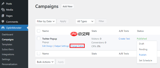 如何使用弹出窗口在 WordPress 中推广您的 Twitter 页面