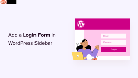 如何在 WordPress 侧边栏添加登录表单
