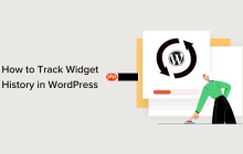 如何跟踪 WordPress 小部件历史记录（简单方法）