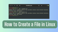 Comment créer un fichier dans Linux à partir de la ligne de commande