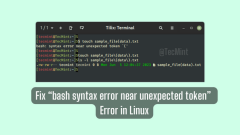 How to Fix 'bash: syntax error near unexpected token' Error