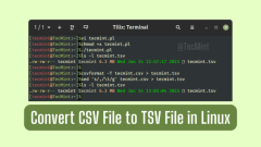 5 Ways to Convert CSV File to TSV File in Linux