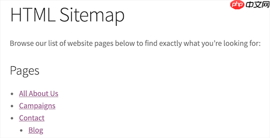 如何在 WordPress 中添加 HTML 站点地图页面（2 种方法）