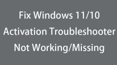 Correction du dépanneur d'activation Windows 11/10 qui ne fonctionne pas / manquant - Minitool