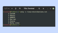 Perintah Uniq - Keluarkan garisan pendua dari fail linux