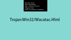 Comment supprimer le virus Trojan: Win32 / Wacatac.h! ML du PC?