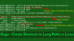 GOGO - Créez des raccourcis vers les chemins de répertoire dans Linux