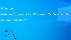 Wie verbergte und zeige ich die Windows 10 -Suchleiste in der Taskleiste?