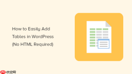如何在 WordPress 帖子和页面中添加表格（无需 HTML）