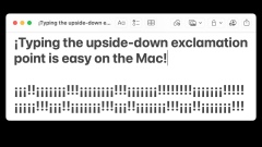 How to Type Upside-Down Exclamation Point on Mac ?!