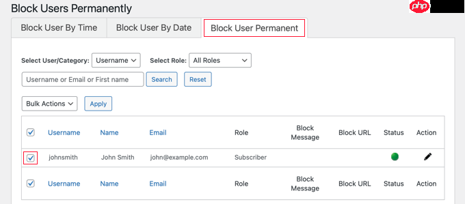 如何阻止 WordPress 用户而不删除其帐户