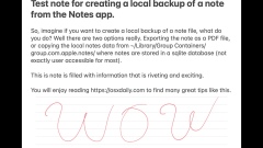 How to Create Local Backups of Notes on Mac