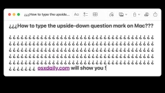 How to Type the Upside Down Question Mark on Mac ?