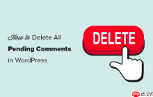 如何删除 WordPress 中的所有待处理评论