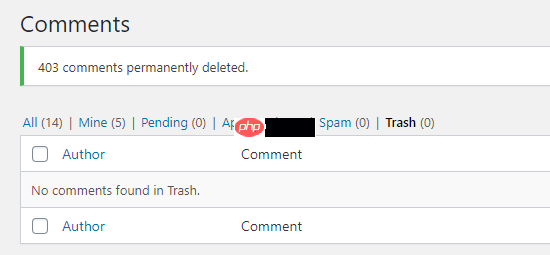如何删除 WordPress 中的所有待处理评论
