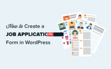 如何在 WordPress 中创建工作申请表（简单）