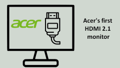 Monitor permainan pertama Acer ' s dengan HDMI 2.1 menjelang CES 2021