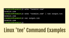 8 ' Tee ' Linux? ?? ?? ???