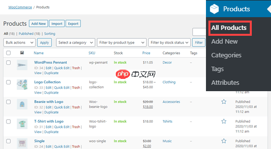 如何在 WooCommerce 中添加示例数据（带有产品图片）