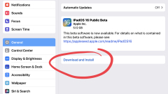 Cara Memasang iPados 16 Beta awam di iPad
