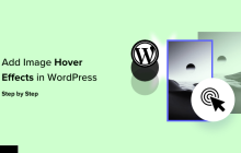 如何在 WordPress 中添加圖像懸停效果（分步）