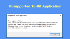 Dapatkan ralat aplikasi 16-bit yang tidak disokong pada Windows 10? Betulkan!