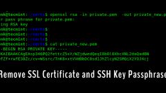 Cara Menghapus Frasa Laluan dari Sijil SSL dan Kunci SSH