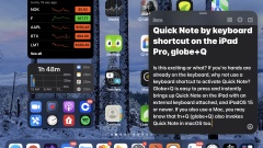 Open Quick Note on iPad with Keyboard Shortcut Globe Q