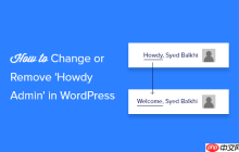 如何在 WordPress 中更改或删除“Howdy Admin”（简单方法）