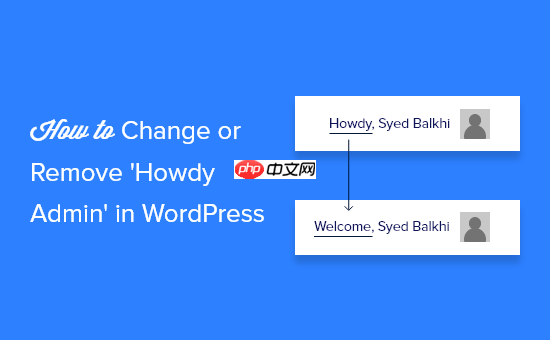 如何在 WordPress 中更改或删除“Howdy Admin”（简单方法）-小浪学习网