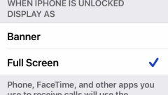 Cara membuat panggilan iPhone masuk menunjukkan skrin penuh lagi