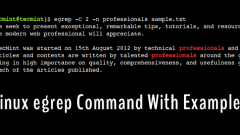 20 Contoh Perintah Egrep Berguna di Linux