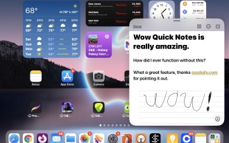 Erstellen Sie schnelle Notizen auf dem iPad von überall mit einer Wischgeste