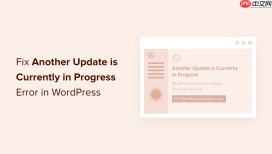 如何修复 WordPress 中的“另一个更新当前正在进行中”错误