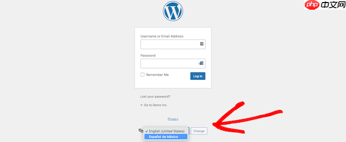 如何禁用 WordPress 登錄屏幕上的語言切換器
