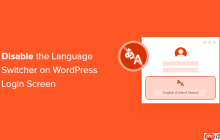 如何禁用 WordPress 登录屏幕上的语言切换器