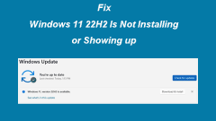 Windows 11 22H2 n'installe pas ou n'appara?t pas: résoudre les problèmes maintenant