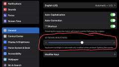 How to Adjust Backlit Key Brightness on iPad Magic Keyboard