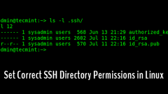 Comment définir les autorisations de répertoire SSH correctes dans Linux