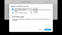 “Device Support Update” for macOS Big Sur, Catalina, & Mojave Released