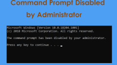 Panduan: Command Prompt telah dilumpuhkan oleh pentadbir anda