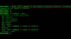Cara menjalankan arahan Linux tanpa menyimpannya dalam sejarah