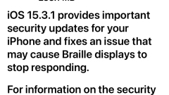 iOS 15.3.1 & iPadOS 15.3.1 Update Released with Security Fix
