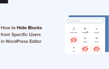 如何在 WordPress 编辑器中隐藏特定用户的阻止
