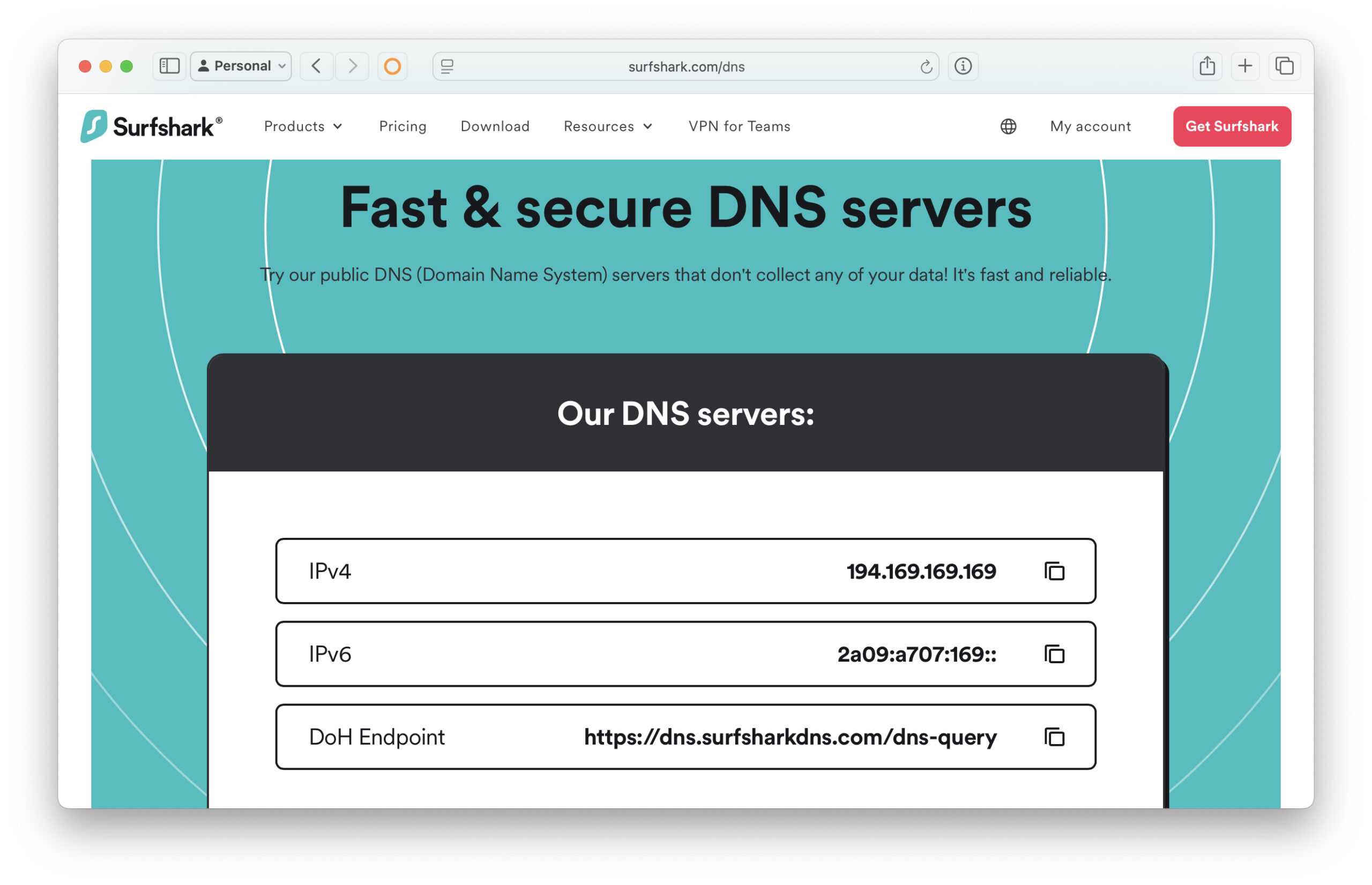 Mac, iPhone, iPad?? Surfshark DNS? ???? ??