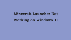 Is Minecraft Launcher Not Working on Windows 11? Here Are 8 Ways! - MiniTool