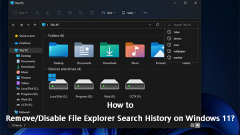 Wie entfernen/deaktivieren Sie den Suchverlauf von Datei Explorer unter Windows 11?