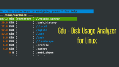 Gdu – A Pretty Fast Disk Usage Analyzer for Linux