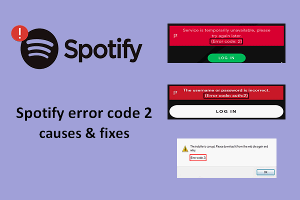 Gel?st: Spotify -Fehlercode 2 trat auf Ihrem Bildschirm auf